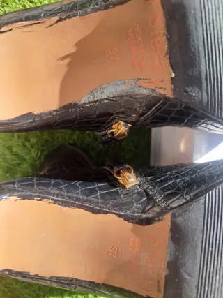 Botines Sfera efecto piel de serpiente