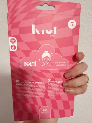 Brochas Maquillaje Rosa Dorado...REGALO ESMALTE