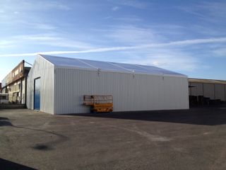 Naves y carpas industriales modulares en Aragón