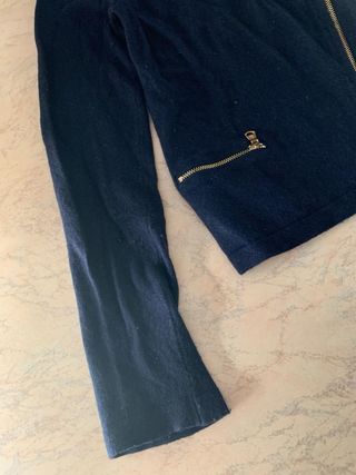 Maglione tricot cardigan blu navy Marina Yachting