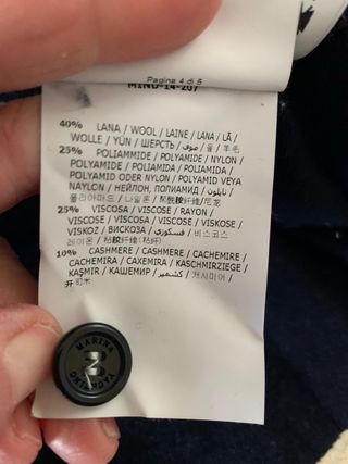 Maglione tricot cardigan blu navy Marina Yachting