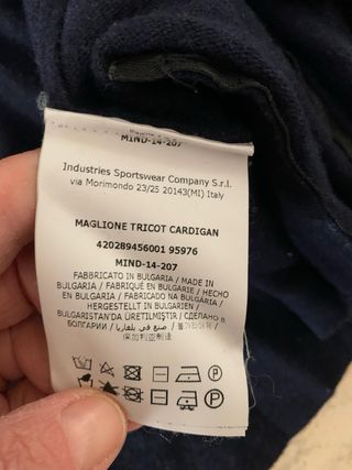 Maglione tricot cardigan blu navy Marina Yachting