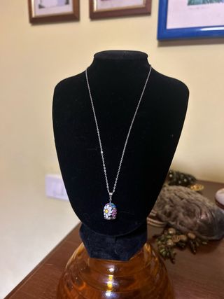 Collana campanella Capri multicolor argento