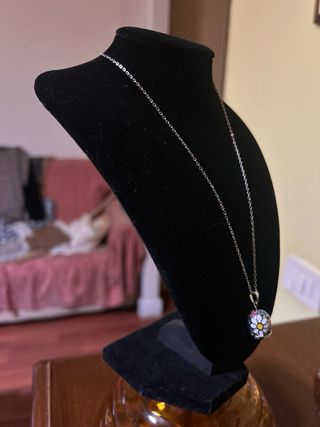 Collana campanella Capri multicolor argento