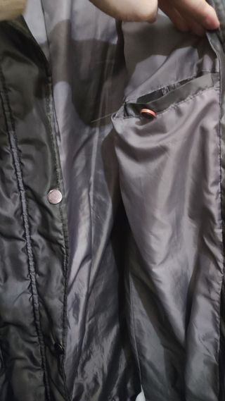 Anorak acolchado gris oscuro