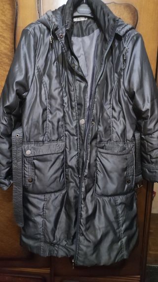 Anorak acolchado gris oscuro