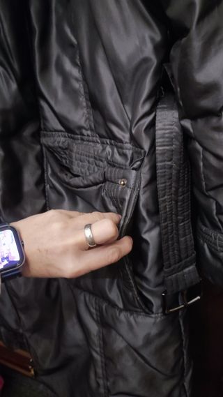 Anorak acolchado gris oscuro