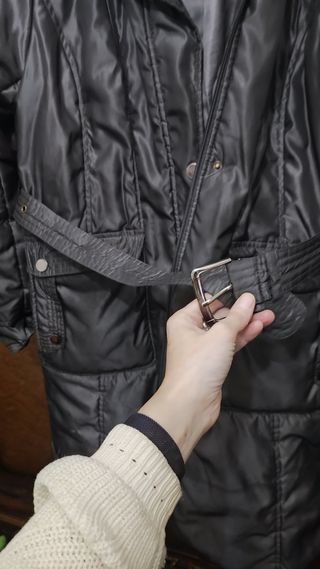 Anorak acolchado gris oscuro