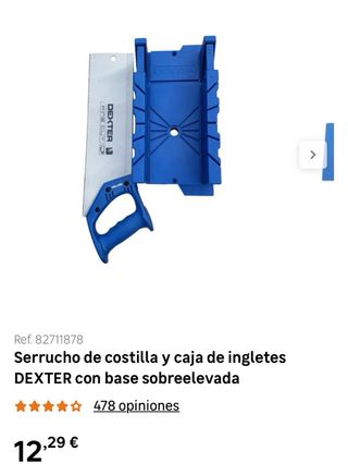 Sierra Dexter y caja ingletes