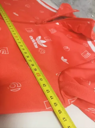 Chaqueta Adidas Firebird Roja Logo Blanco