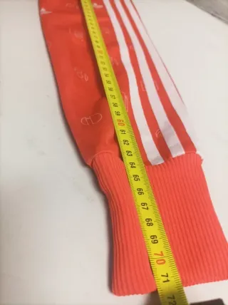 Chaqueta Adidas Firebird Roja Logo Blanco