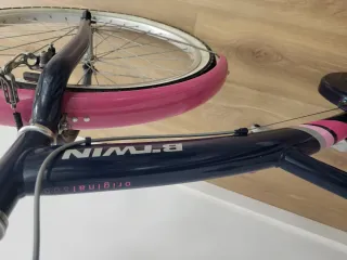 Bicicleta infantil Btwin blu e rosa