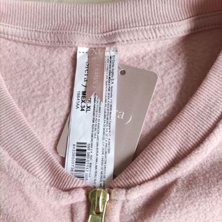 Sudadera polar rosa palo talla L