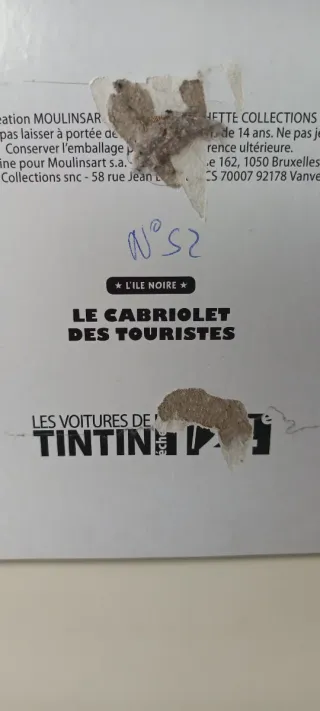 Coche Tintin 1/24 L'Île Noire