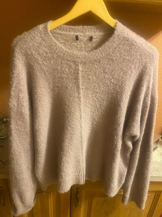 Jersey Oversize Tintoreto Rosa, morado talla L