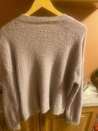 Jersey Oversize Tintoreto Rosa, morado talla L