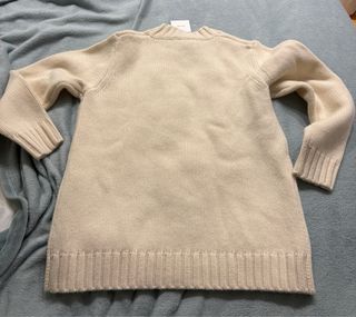 Jersey Zara Lana Crema Talla M