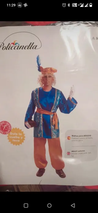 Disfraz Paje Melchor Adulto Talla M