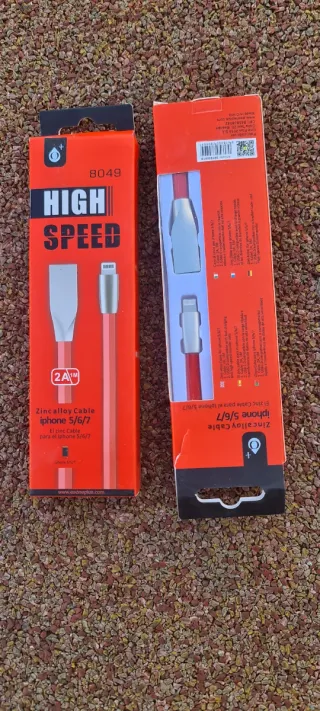 Cavo USB Lightning Rosso per iPhone 5/6/7