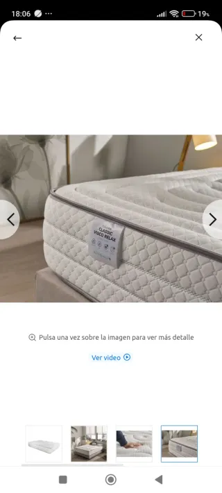 Colchón viscoelástico 7 zonas D.Hotel 140x190