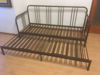 Diván Sofá Cama Metálico Negro Ikea