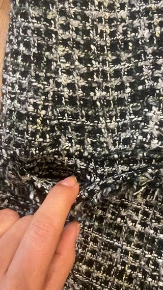 Chaqueta Tweed Negra y Blanca  da para s-m