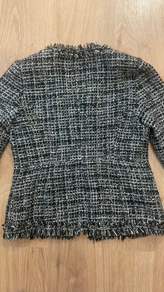 Chaqueta Tweed Negra y Blanca  da para s-m