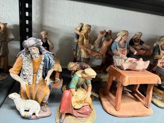 Figuras Belén Barro Pastores 17cm