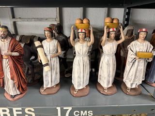 Figuras Belén Barro Pastores 17cm