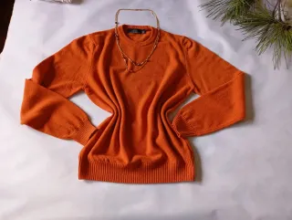 Jersey de lana naranja