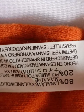 Jersey de lana naranja