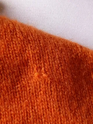 Jersey de lana naranja