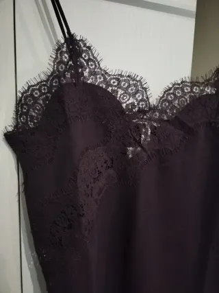 Conjunto H&M Top encaje y Pantalón negro