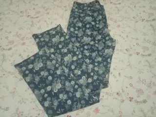 Vaqueros Blanco Dandara flores T.42