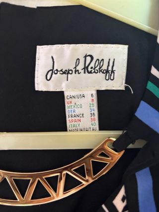 Vestido largo estampado geométrico