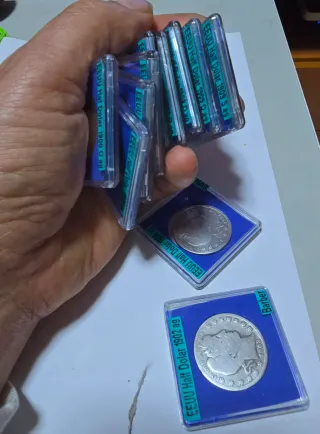 EEUU Medio Dolar de Plata Barber Varios Años