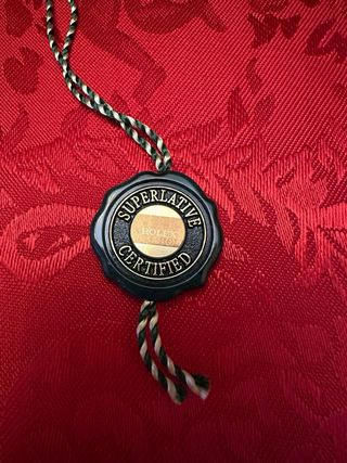 Sigillo Rolex Superlative Certified Oro Verde