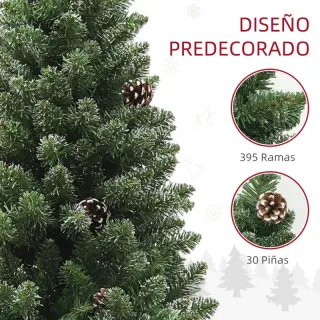 Árbol Navidad Slim con Piñas
