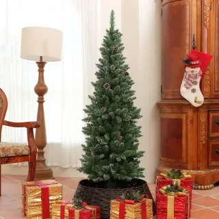 Árbol Navidad Slim con Piñas
