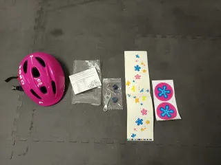 Bicicleta Nancy Rosa con Casco.