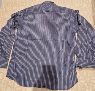 Camisa Burberry Rayas Azul