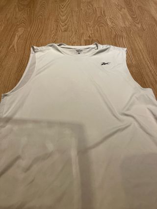 Camiseta sin mangas Reebok blanca Talla M