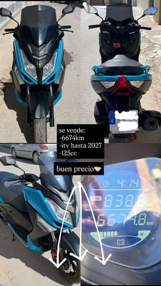 Moto 125cc Azul - 6674km
