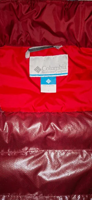 Chaqueta Columbia Plumas Roja