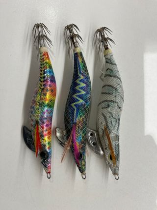 3 Señuelos Eging Calamar