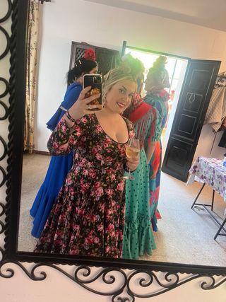 Traje de gitana floral