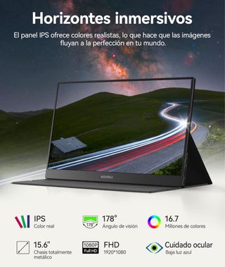 Monitor KOORUI 15.6 FHD Negro