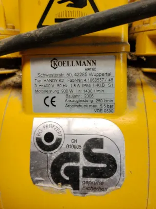 Compresor Koellmann Amarillo PayPal o Bizum