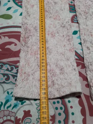 Pantalón largo estampado floral mujer