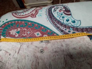 Pantalón largo estampado floral mujer